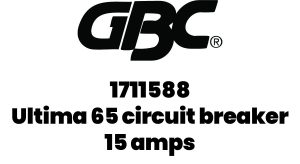 GBC Ultima 65 circuit breaker 15 amps | 1711588