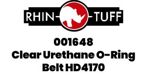 PDI Clear Urethane O-Ring Belt HD4170 #001648